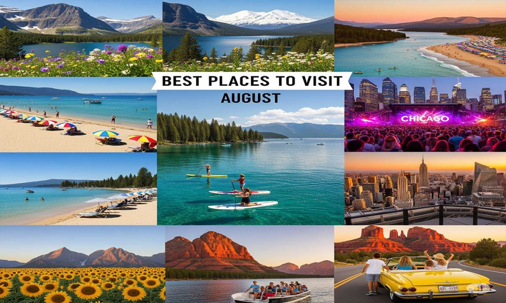 best places to visit in august usa